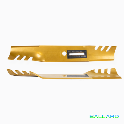 GOLD Hybrid  Mower Blades: 16 1/4" Long,  2.5" Wide,  15/16" Center Hole, Thickness- .203"(Three Spindles) (EXMARK & TORO)